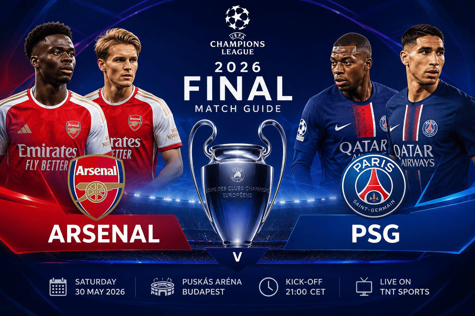 2026 Champions League Final: Arsenal vs PSG Match Guide