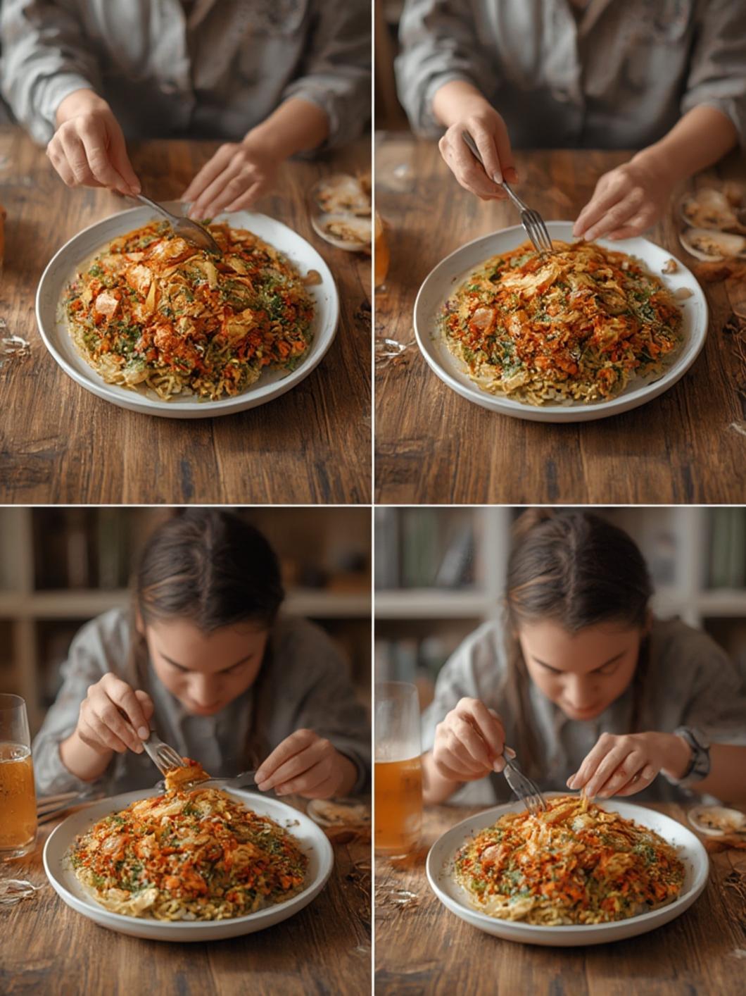 Step-by-step visual of finding open eateries